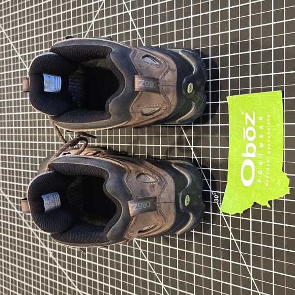 Size 8.5 Womens Oboz Tan & Natural Waterproof Hiking Boots - Picture 4 of 12